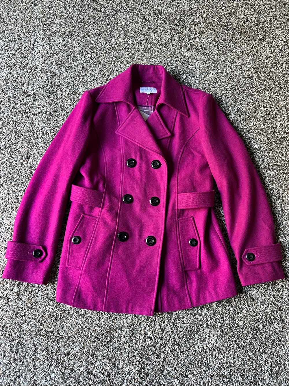 Fashion Bug NWT pea coat fuchsia